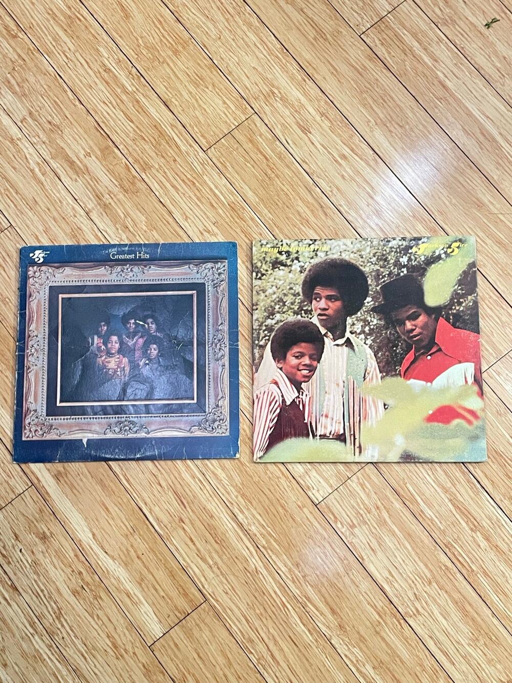 Lot of 2 Jackson 5 LPs vintage vinyl records michael soul